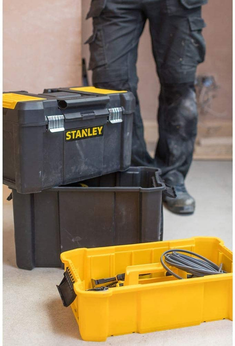 ‎STST1-80151 Carrello Porta Utensili Con Tre Livelli Di Stoccaggio, Capacità Di Carico 20 Kg, Nero Giallo