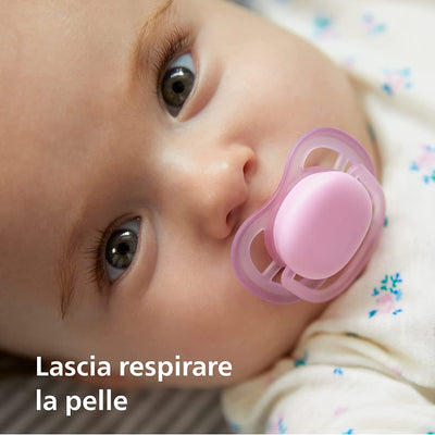 Succhietto Ultra Air  Avent - Confezione Da 4 Ciucci per Bambini Leggeri, Traspiranti, Luminosi Al Buio, 6-18M (Modello SCF376/15)