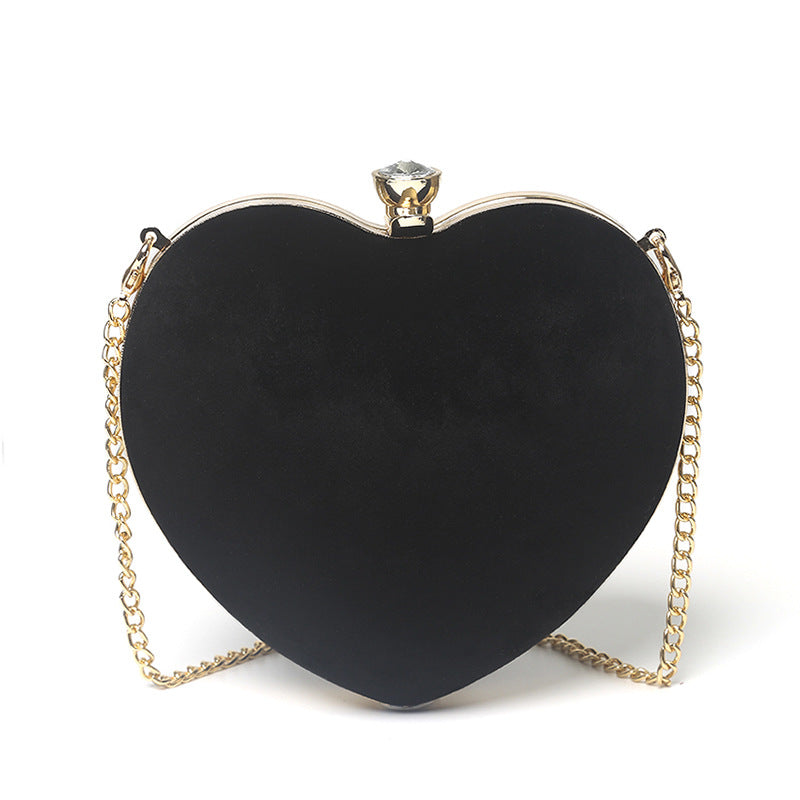 Heart-Shaped Hand Holding Chain Bag