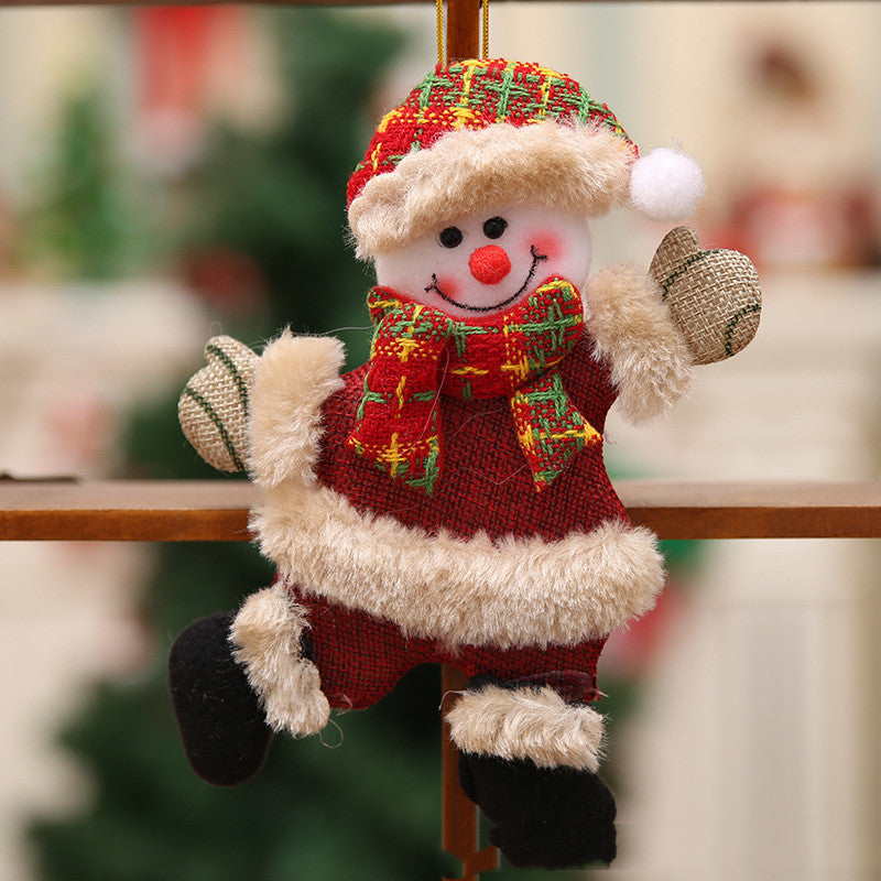 Snowflake Knitted Hat Forest Old Man Doll Ornaments