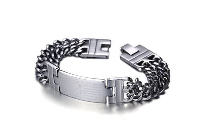 Cross Scripture Men'S Bracelet