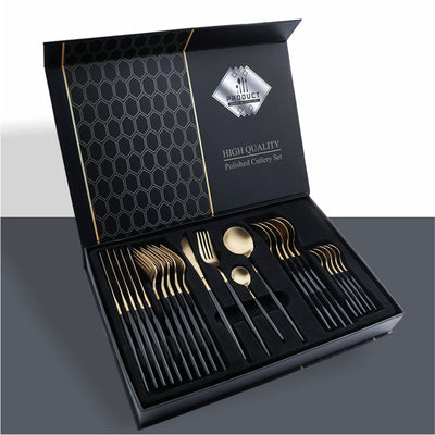 24 Piece Set of 304 Stainless Steel Knife Gift Box