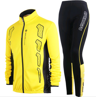 Spring and Autumn Bicycle Jersey Long-Sleeved Suit Men and Women Models Mountain Bike Team Version of Clothes Autumn and Winter Coat