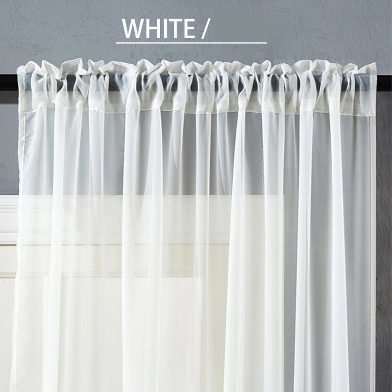 Modern and Simple Pure Color Cotton and Linen Window Screen