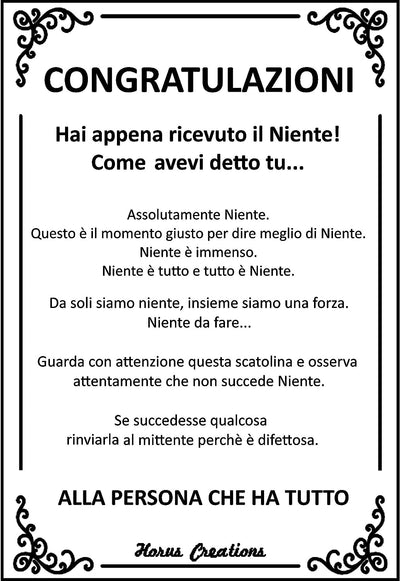 Il Niente per Chi Ha Gia Tutto! Ecco Cosa Fare per Regalo a Lui O a Lei Che Risponde "Niente" -