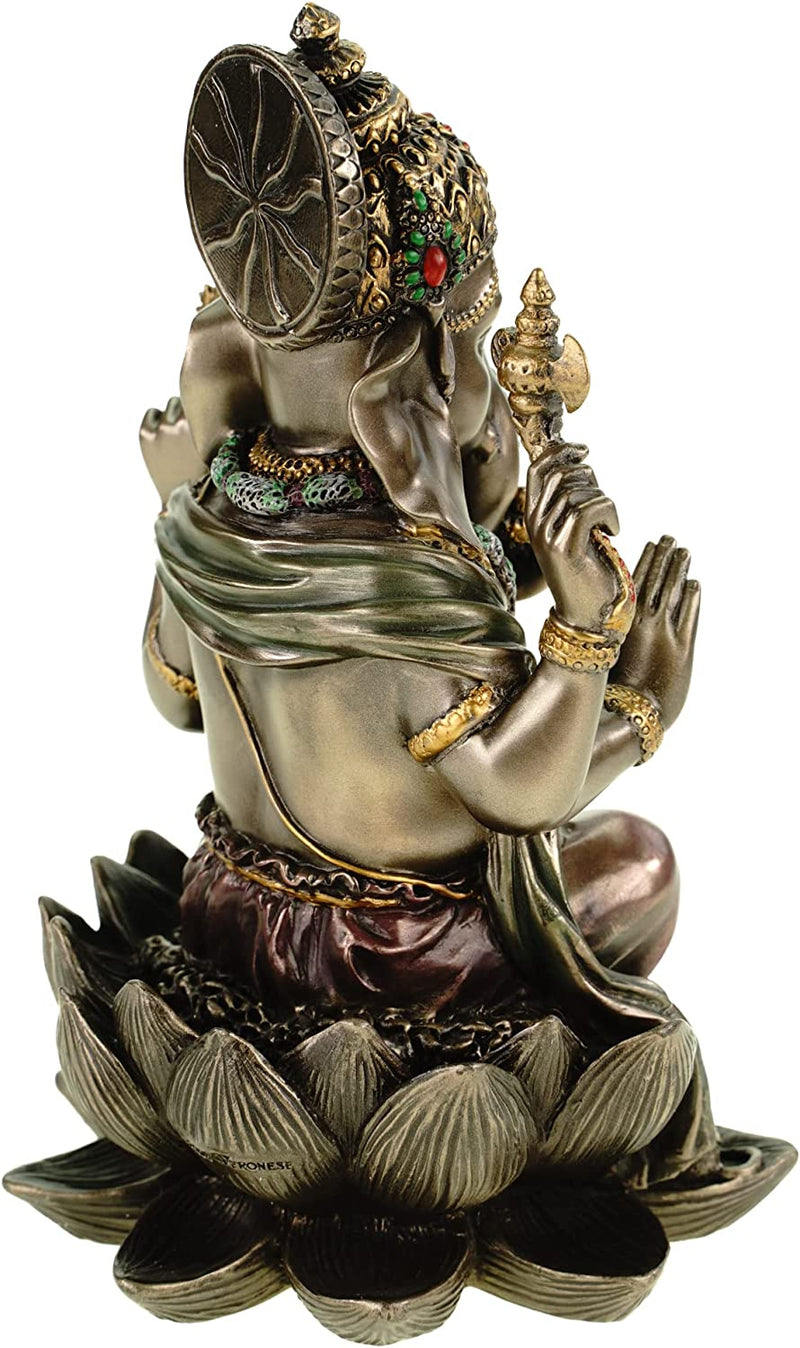 Ars-Bavaria, Statua "Ganesha Sul Trono Di Loto", Feng Shui