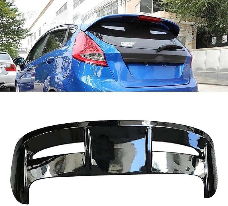 Abs Auto Spoiler Posteriori per Ford Fiesta ST 2009-2015, Qualità Diruttore Bagagliaioala Posteriore Alettoni Decorativi, Auto Coda Tronco Decorazione