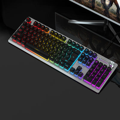 Wolftu Outer Code Spot Supports Usb Mixed Color Mechanical Axis Gaming Wired Keyboard