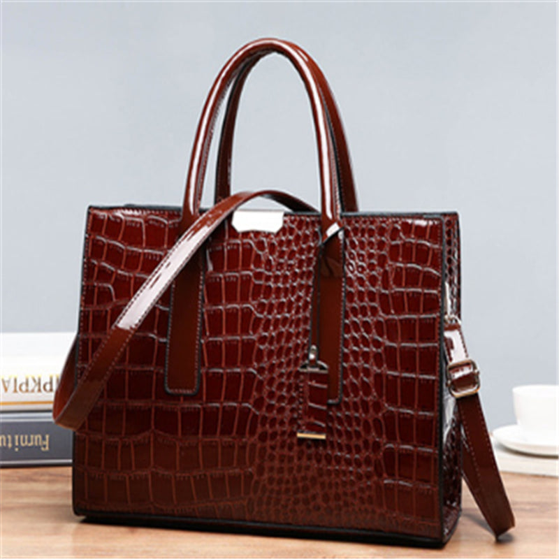 Diagonal Cross Bag Solid Color Stone Tote Bag