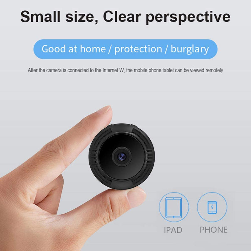 Telecamera Spia, 1080P HD Telecamera Nascosta Wifi Senza Fili Microcamera per Casa Lunga Durata Batteria Mini Videocamera Sorveglianza Interno Con Visione Notturna Rilevamento Di Movimento