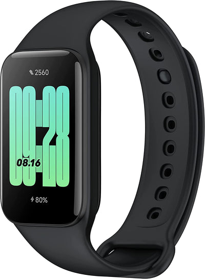 Redmi Smart Band 2, Schermo TFT 1.47", Corpo Ultra-Slim, Monitoraggio Del Sonno, Spo2 E Frequenza Cardiaca, Resistenza All'Acqua 5ATM, Autonomia Di 14 Giorni, +30 Modalità Di Allenamento, Nero