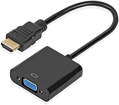 Adattatore Da Hdmi a Vga Adattatore Da Convertitore Maschio a Famiglia 1080P per Tablet Pc Portatile Novità (1 Pz Nero )