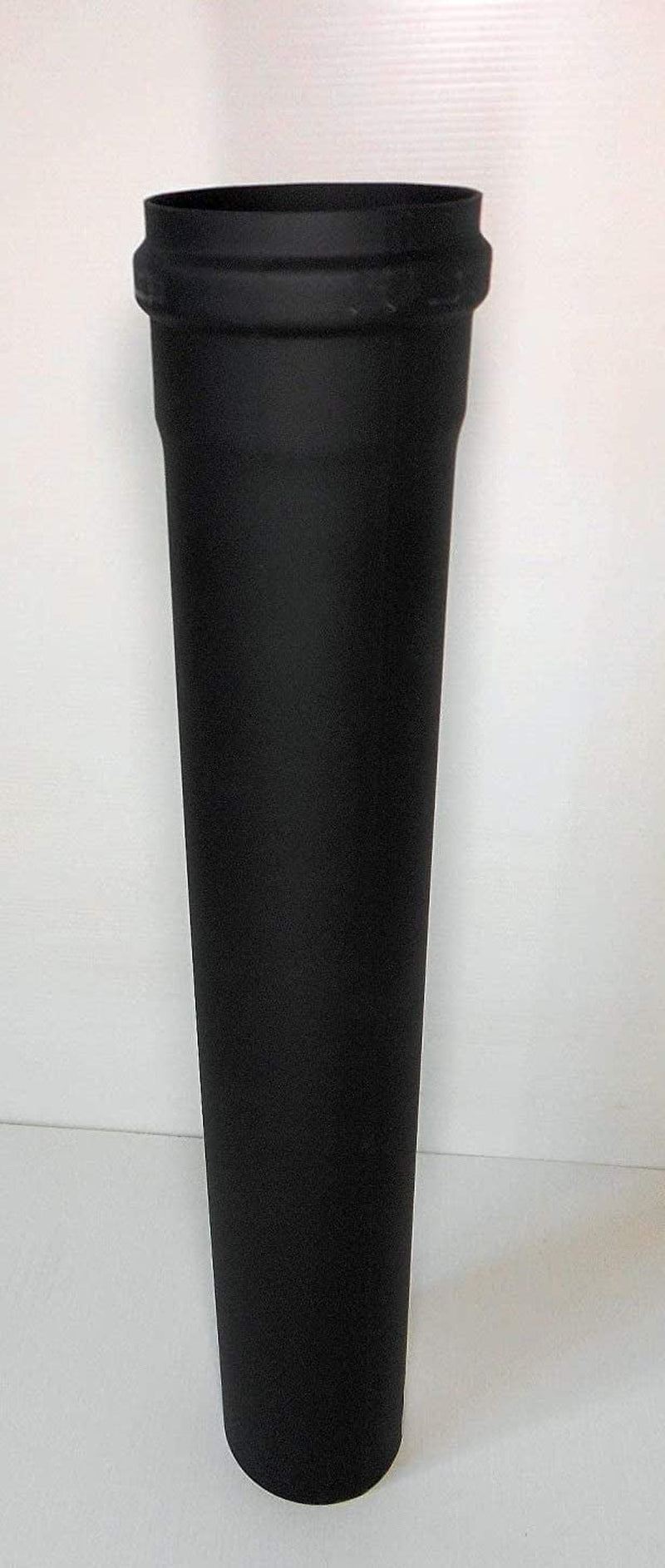 Tubo Scarico Pellet NERO Lineare Diametro 80 Mm CM 25 50 100 NERO per Canna Fumaria (D 80Mm H 250)