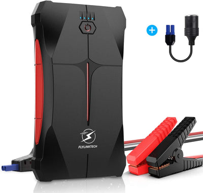 Avviatore Emergenza per Auto- 1000A 13200Mah Avviatore Portatile per Motore Benzina, Impermeabile IP67, Fino a 6,0L Ges O 5,0L Diesel, 12V Jump Starter, Torcia a LED, Porta USB Da per Smartphone