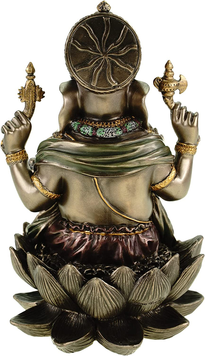 Ars-Bavaria, Statua "Ganesha Sul Trono Di Loto", Feng Shui