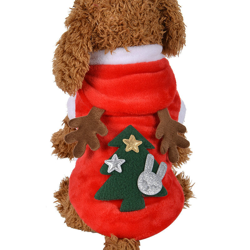 Christmas Dog Clothes Small Dogs Santa Costume