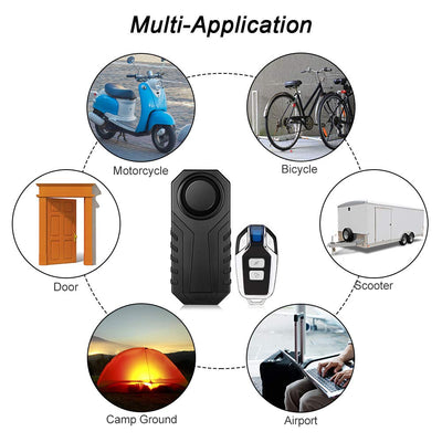 Installation-Free Rainproof Large-Volume Electric Car Alarm Bicycle Motorcycle Anti-Theft Device