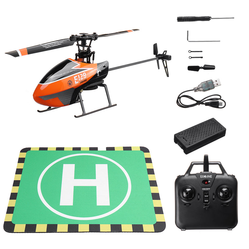 E129 2.4G 4CH 6-Axis Gyro Altitude Hold Flybarless RC Helicopter RTF