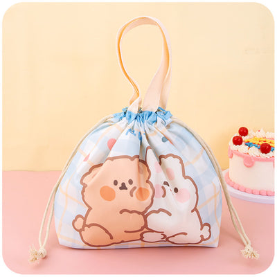 Cute Cartoon Waterproof Insulated Lunch Box Storage Bag