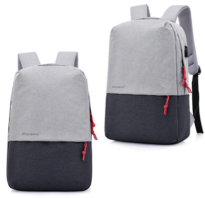 Cross Border Picano Custom Computer Bag Backpack Leisure Student Package Men and Women Multi-Functional USB Charging Knapsack