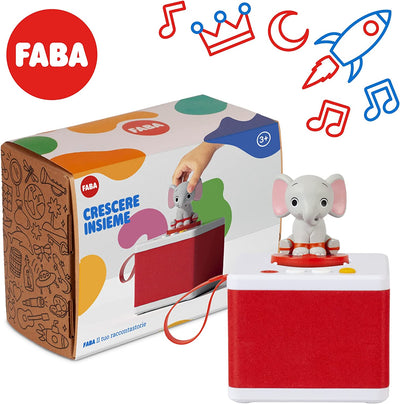 - Raccontastorie Bianco - Cantastorie per Bambini, Cassa Audio Con Personaggio Sonoro Ele L'Elefante, Gioco Educativo, Contenuti Da 0 a 6 Anni