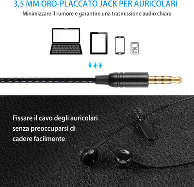 Auricolari,Cuffie Magnetici Sport,Auricolari In-Ear Con Microfono,Resistente Al Sudore,Isolamento Del Rumore,Alta Definizione,Bassi Potenti,Per Samsung,Lg,Xiaomi, Huawei Etc- Nero