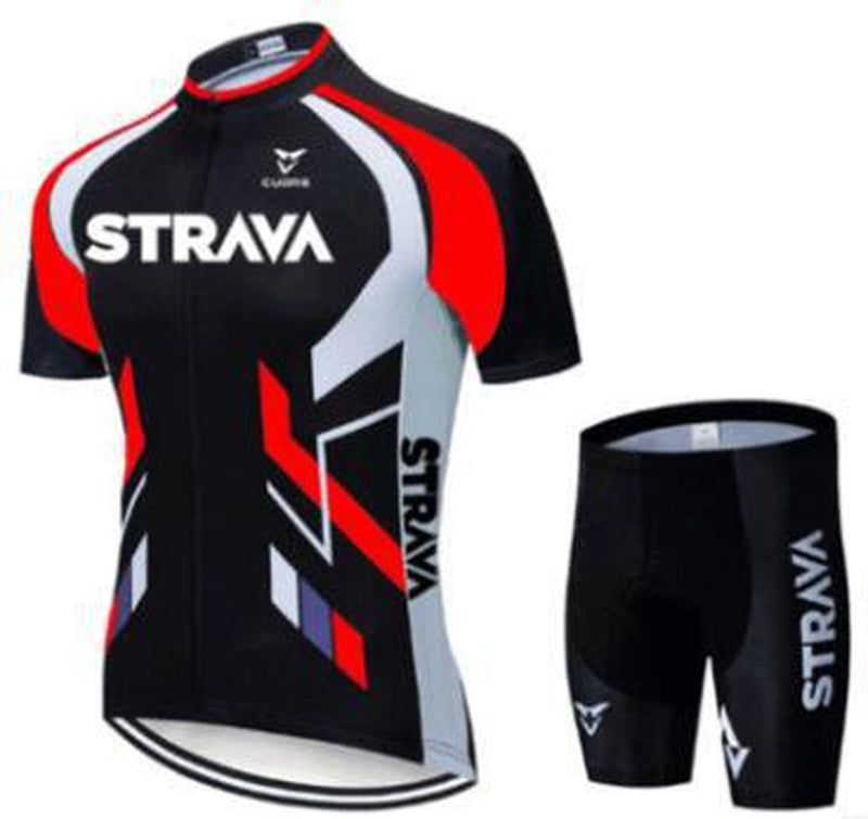 Strava Summer Cycling Wear Short Suit Team Road Mountain Bike Clothing Breathable