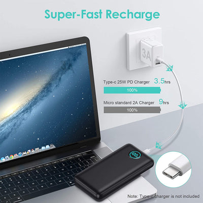 Power Bank 26800Mah, 25W PD3.0+QC4.0 Ricarica Rapida Caricatore Portatile Con Display LCD 3 Uscite E PD Ingressi Caricabatterie Portatile per Iphone Samsung Huawei Xiaomi.