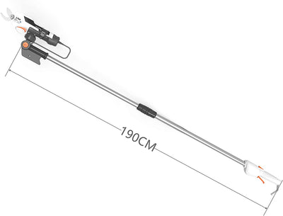 , Cesoie Elettriche Senza Fili Ricaricabili(2022 Versione), Asta Telescopica per Tagliare Rami D'Alberi, Diametro Di Taglio Massimo 25 Mm, Con Asta Telescopica