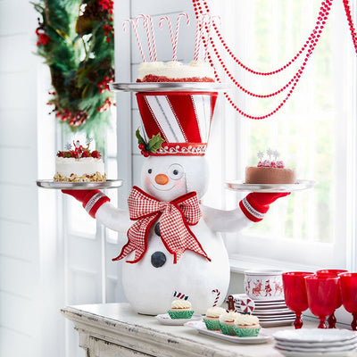 Christmas Snowman Snack Stand Decoration