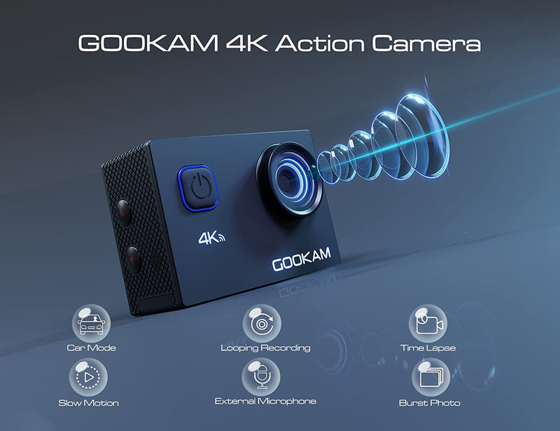 4K Action Cam 20MP Wifi Telecomando Fotocamera Subacquea Impermeabile 40M Sott&