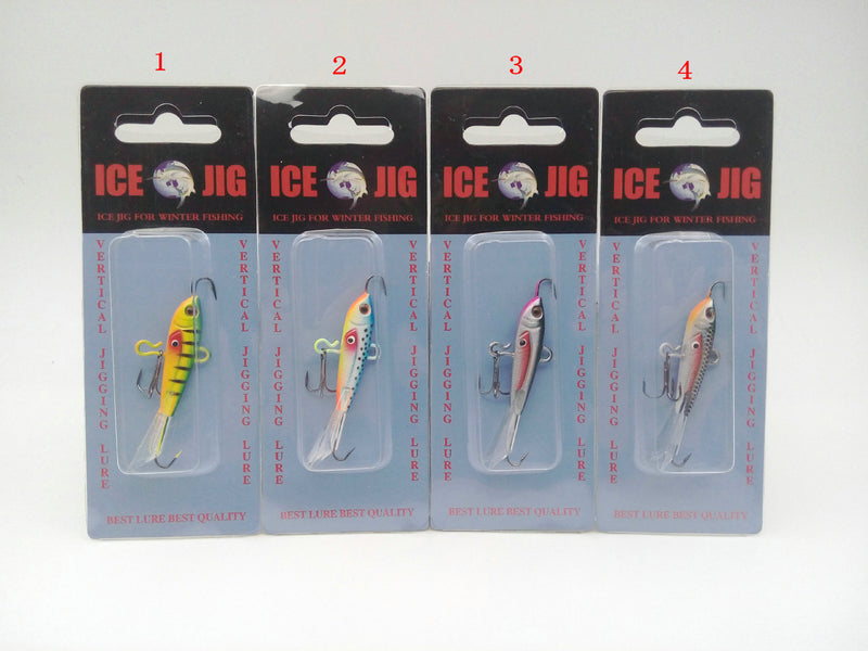 4 Colors Optional Ice Hook Road Sub Bait 60Mm 10.5G Metal Fish Bait Fake Mini Lead Fish