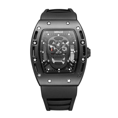 A Generation of BAOGELA Treasure Ggra Sports Watch, Skull, Skull, Man Watch, Night Light Silica Gel Quartz Watch