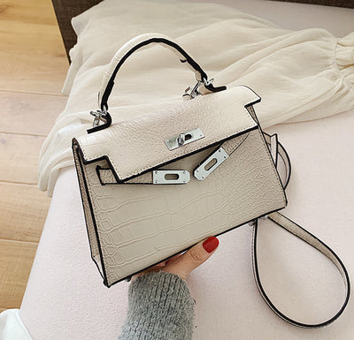 Small Bag Women''S New Chaohua-Korean Style Stone Single Shoulder Slant Bag Fashion Hand-Held Platinum Bag