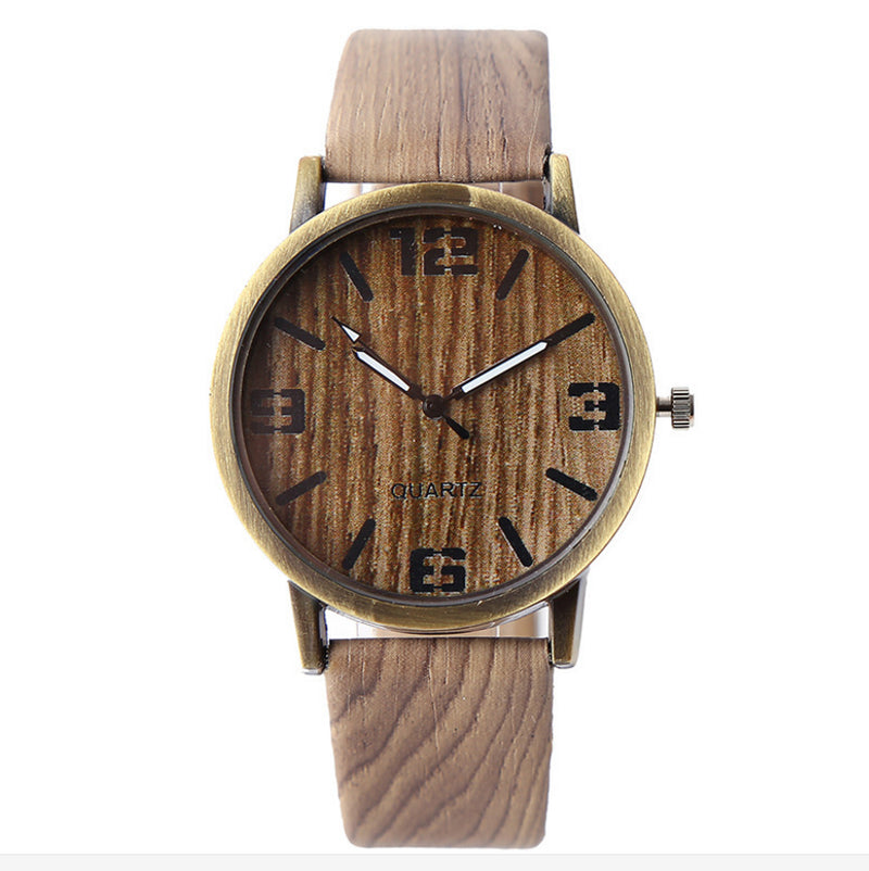 Wood Grain Style Wrist Watch