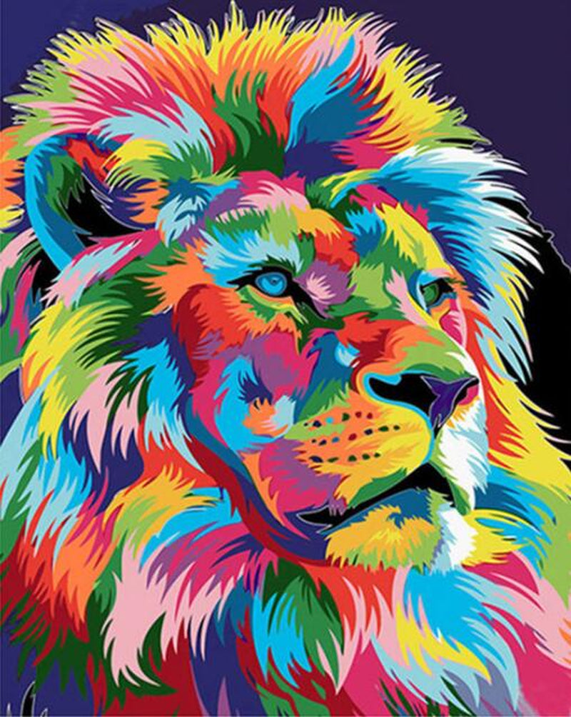 LION MULTICOLOR 40X50Cm