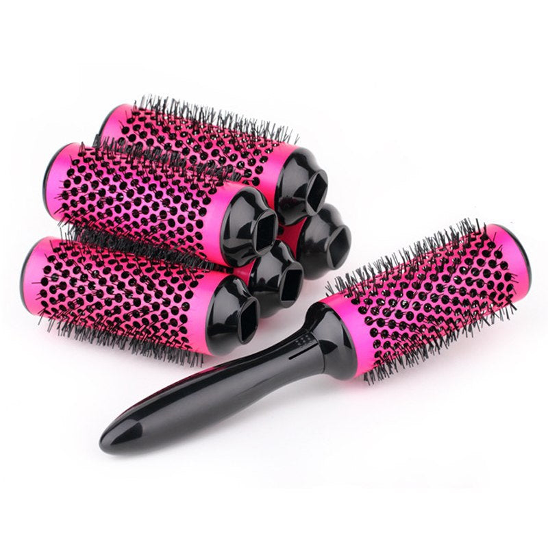 Professional Hair Dressing Brushes High Temperature Resistant Ceramic Iron round Comb Beauty Hair Makeup Tool 50Mm