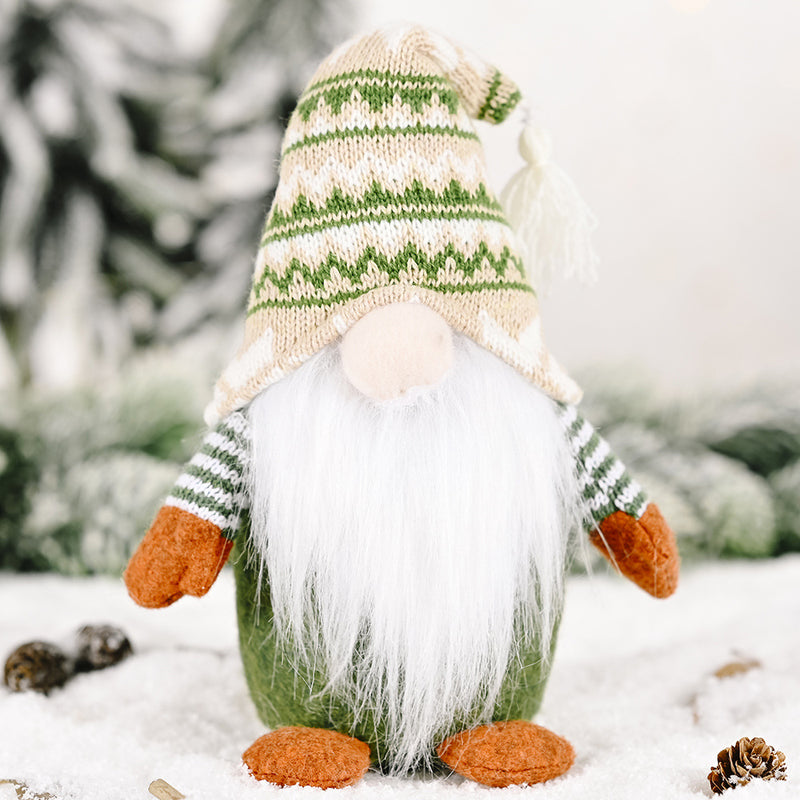 Snowflake Knitted Hat Forest Old Man Doll Ornaments