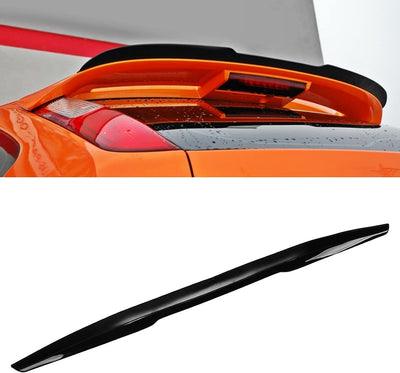 Spoiler Posteriore Universale per Auto, Spoiler per Baule Da Tetto Posteriore, Alettone Posteriore in Gomma Nero Lucido Con Nastro Adesivo