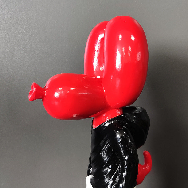 Nordic Style Balloon Dog Doll Insert Pocket Resin Ornament