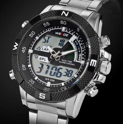 2021 Top Luxury Brand WEIDE Men Fashion Sports Watches Men'S Quartz LED Clock Man Army Military Wrist Watch Relogio Masculino