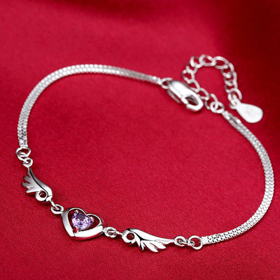 925 Sterling Silver Guardian Angel Bracelet