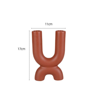 Ceramic Candlestick Tabletop Decoration Model Living Room Dining Table