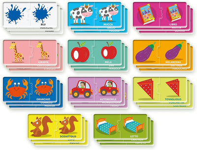 - Sapientino Baby Prime 100 Parole-Gioco Educativo 1 Anno, Flashcards, (Versione in Italiano), Giochi Montessori, Made in Italy, Multicolore, 16412