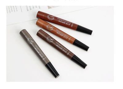 Four-Headed Eyebrow Pencil Long-Lasting No Blooming