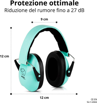 ® Kiddies – Cuffie Antirumore Bambini – Attutisce Il Rumore E Protegge Le Orecchie Dei Bambini – Ideale per La Vita Quotidiana, Feste E Celebrazioni, Sport Ed Eventi Musicali