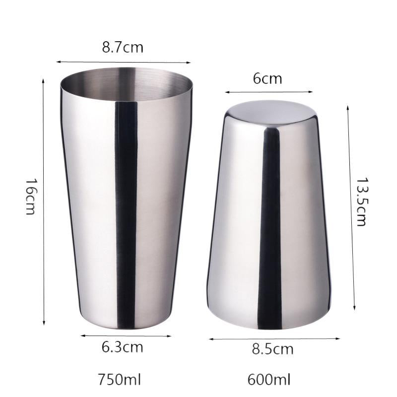 Stainless Steel Cocktail Shaker Ice Bucket Six-Piece Set