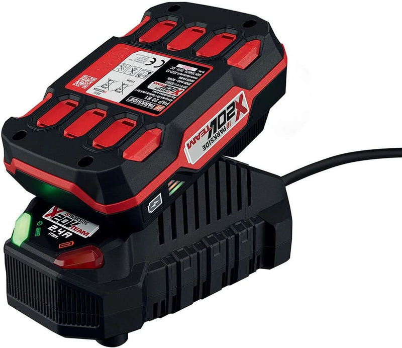 Parkside Batteria E Caricabatteria 20 V 2 Ah Con Bilanciamento Delle Celle Compatibile Con Tutta La Serie X TEAM 20 V