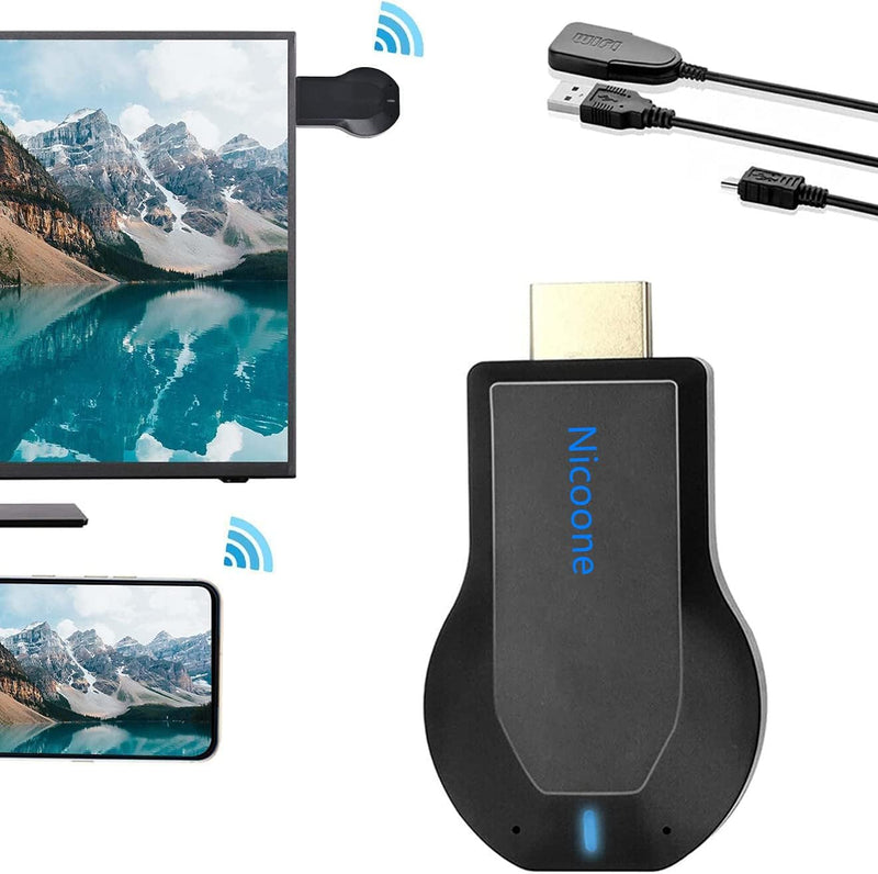 Adattatore Display HDMI Wireless 1080P,Wifi Dongle Ricevitore,Wifi Display Dongle Stick Compatibile Con Ios/Android/Samsung/Iphone/Ipad, Supporto Dlna/Airplay Mirror/Miracast/Ezcast