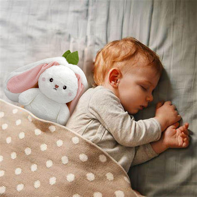 Animale Di Peluche Coniglio Nascosto, Morbido E Tenero Animale Di Peluche Coniglio E Carota, Cuscino per Di Carota Peluche, Cuddle Bunny Idea Regalo per Ragazzi E Ragazze (Fragola, 25 Cm)